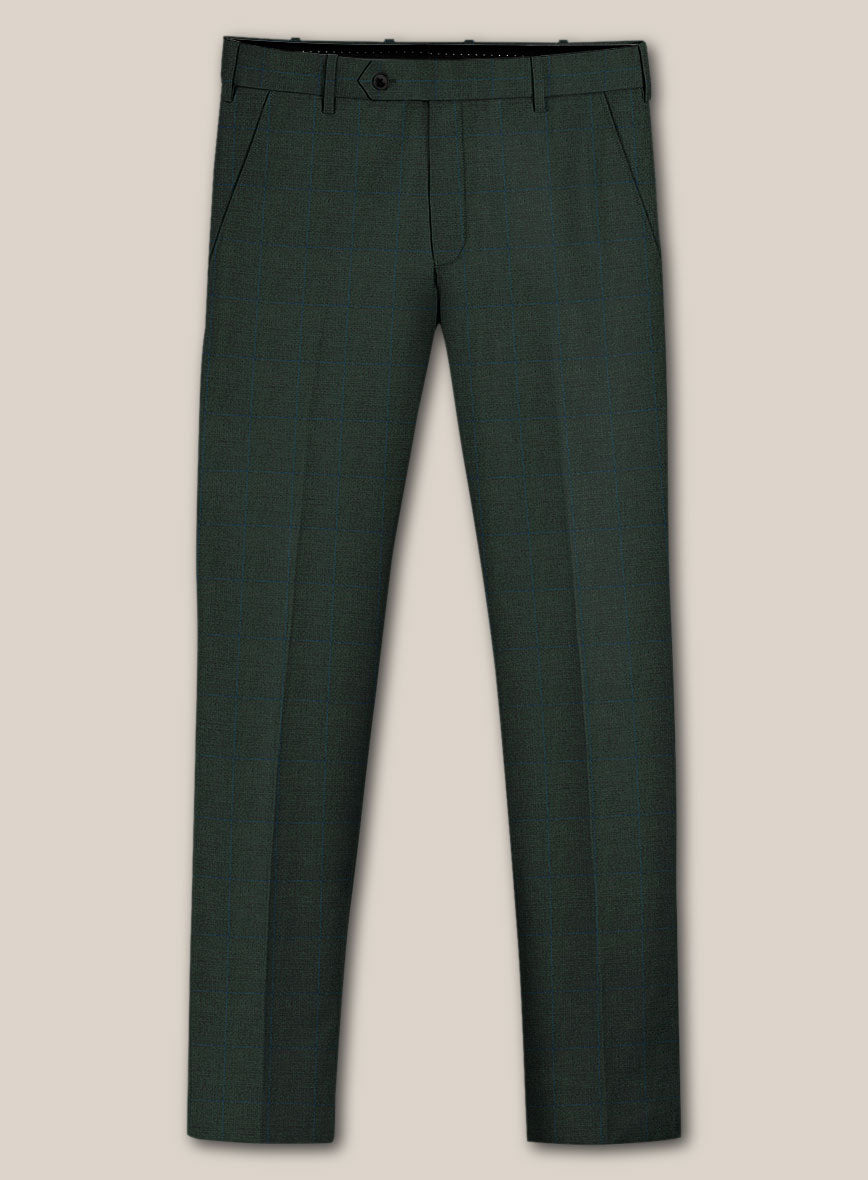 Scabal Cosmopolitan Prince Green Wool Suit - StudioSuits