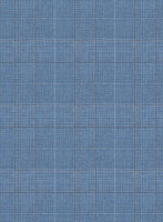 Scabal Cosmopolitan Prince Light Blue Wool Jacket - StudioSuits