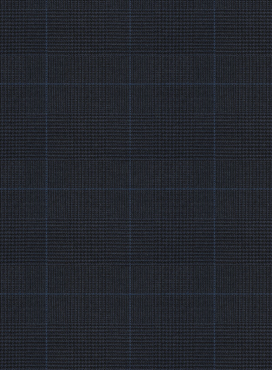 Scabal Cosmopolitan Prince Navy Blue Wool Jacket - StudioSuits