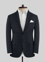 Scabal Cosmopolitan Prince Navy Blue Wool Jacket - StudioSuits