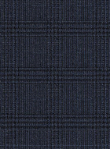Scabal Cosmopolitan Prince Seal Blue Wool Jacket - StudioSuits