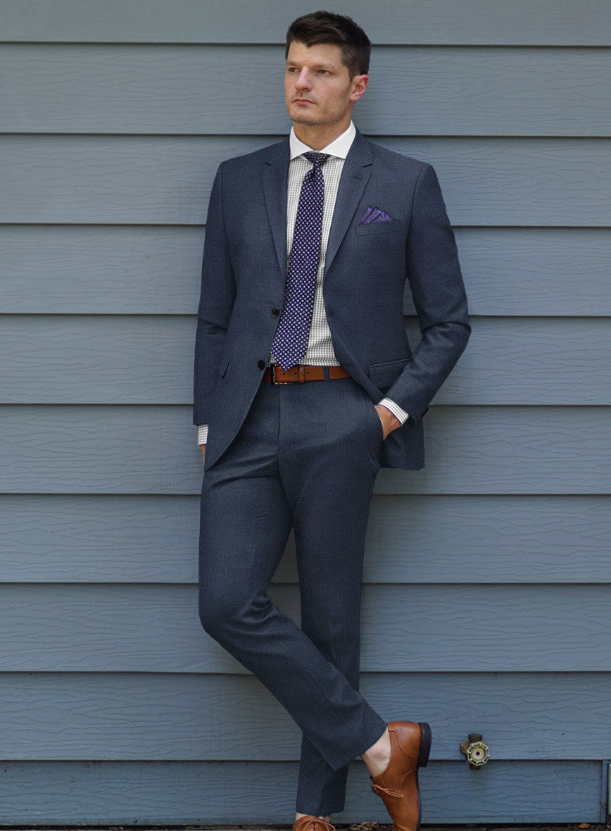 Scabal Cosmopolitan Royal Blue Wool Suit - StudioSuits