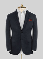 Scabal Cosmopolitan Stripe Alado Blue Wool Jacket - StudioSuits
