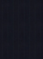 Scabal Cosmopolitan Stripe Blue Wool Jacket - StudioSuits