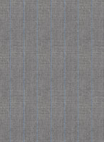Scabal Cosmopolitan Stripe Gray Wool Jacket - StudioSuits