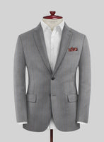 Scabal Cosmopolitan Stripe Gray Wool Jacket - StudioSuits