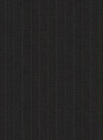 Scabal Cosmopolitan Stripe Iriya Black Wool Jacket - StudioSuits