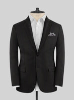 Scabal Cosmopolitan Stripe Iriya Black Wool Jacket - StudioSuits