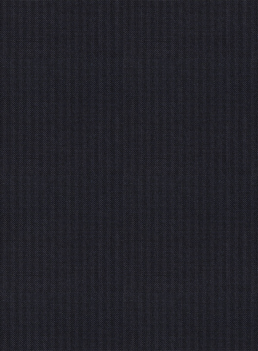 Scabal Cosmopolitan Stripe Isora Blue Wool Jacket - StudioSuits