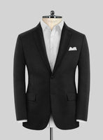 Scabal Cosmopolitan Stripe Reyo Black Wool Jacket - StudioSuits