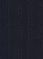Scabal Cosmopolitan Stripe Tade Blue Wool Jacket - StudioSuits
