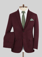 Scabal Cosmopolitan Wine Wool Suit - StudioSuits
