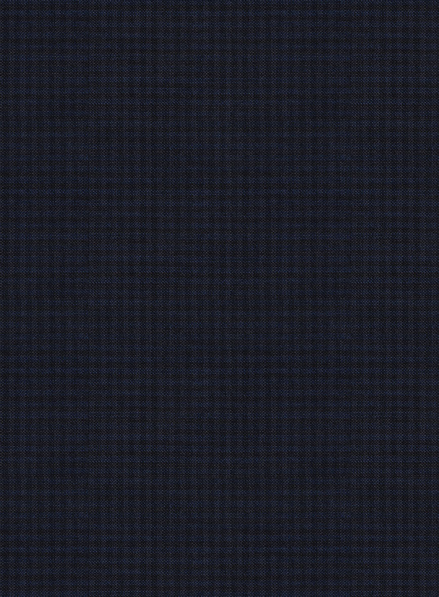 Scabal Cosmopolitan Varlli Blue Wool Pants - StudioSuits