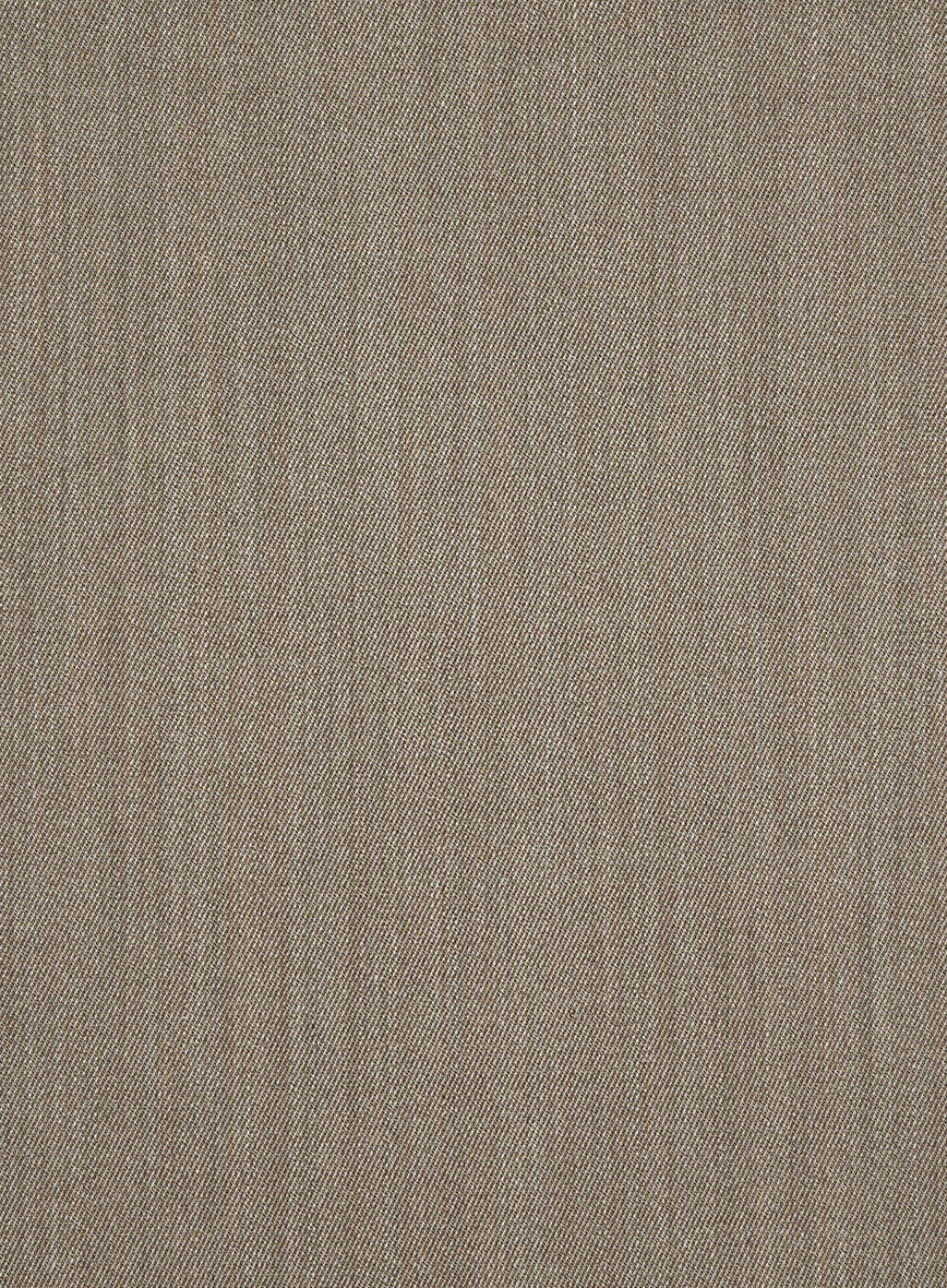 Scabal Crude Brown Wool Suit - StudioSuits