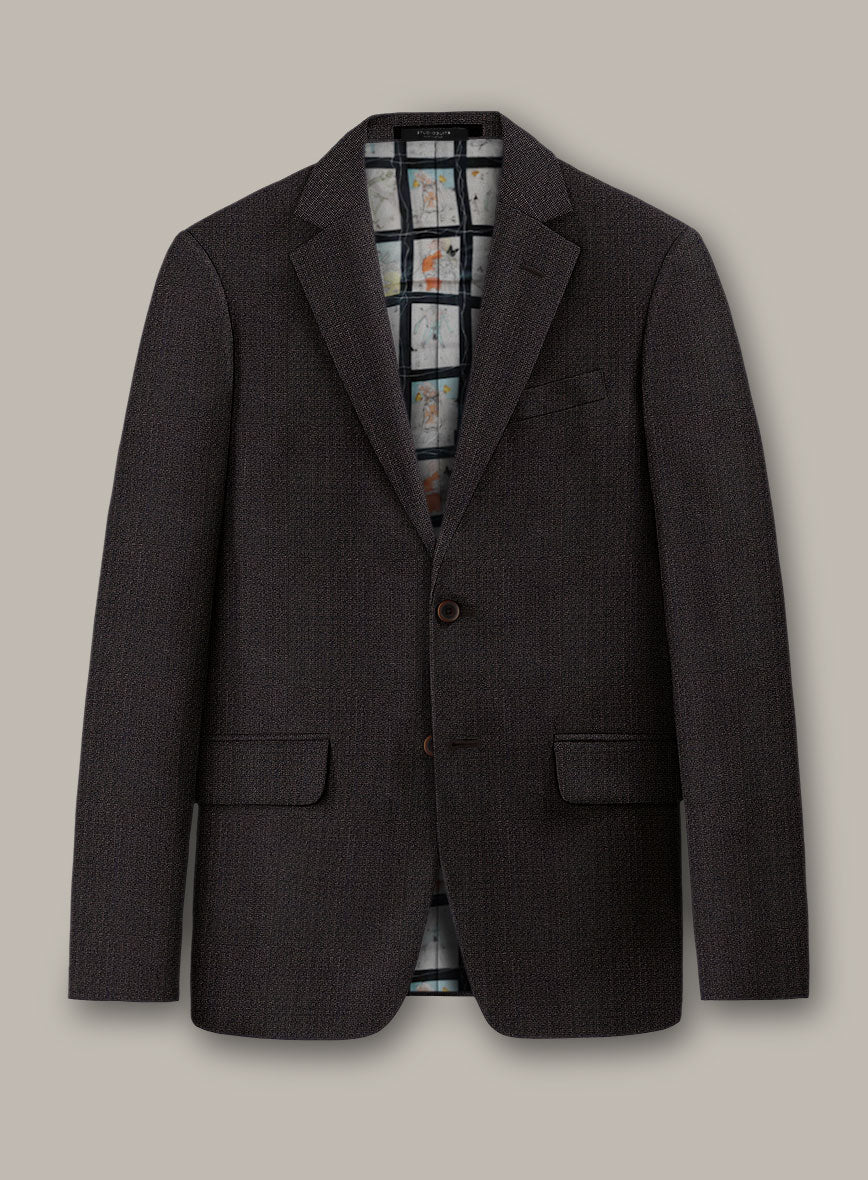 Scabal Dali Cardinal Cross Weave Wool Cashmere Suit - StudioSuits