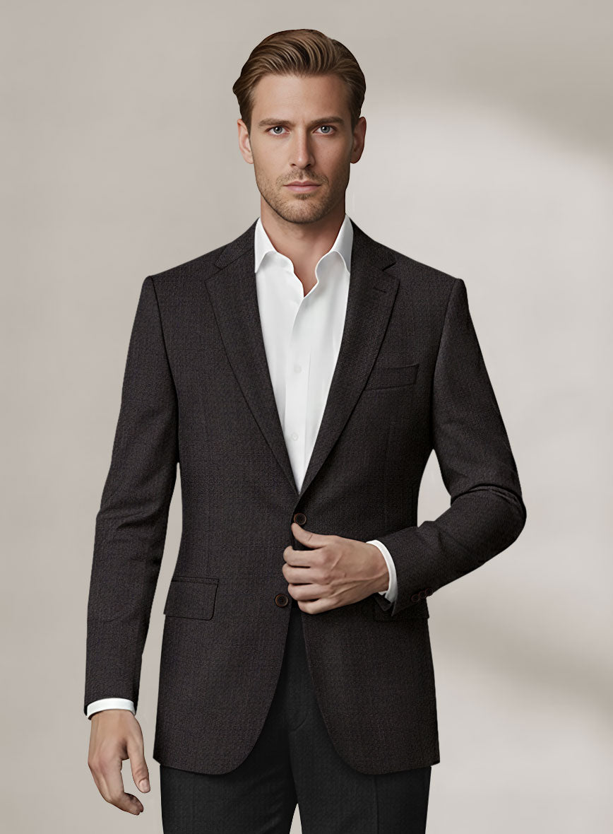 Scabal Dali Cardinal Cross Weave Wool Cashmere Suit - StudioSuits