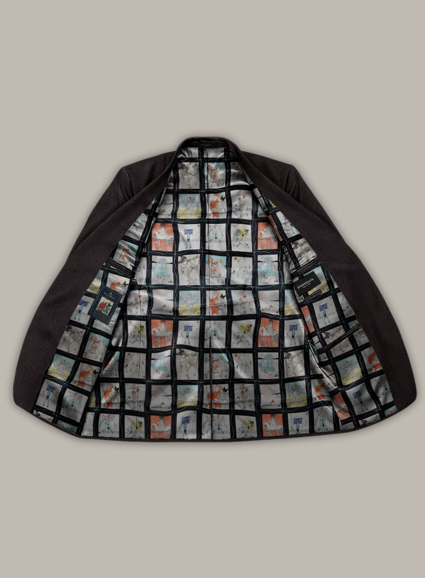 Scabal Dali Cardinal Cross Weave Wool Cashmere Suit - StudioSuits