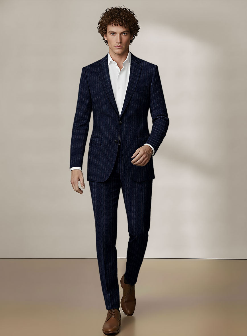 Scabal Dali Chamberlain Herringbone Wool Cashmere Suit - StudioSuits