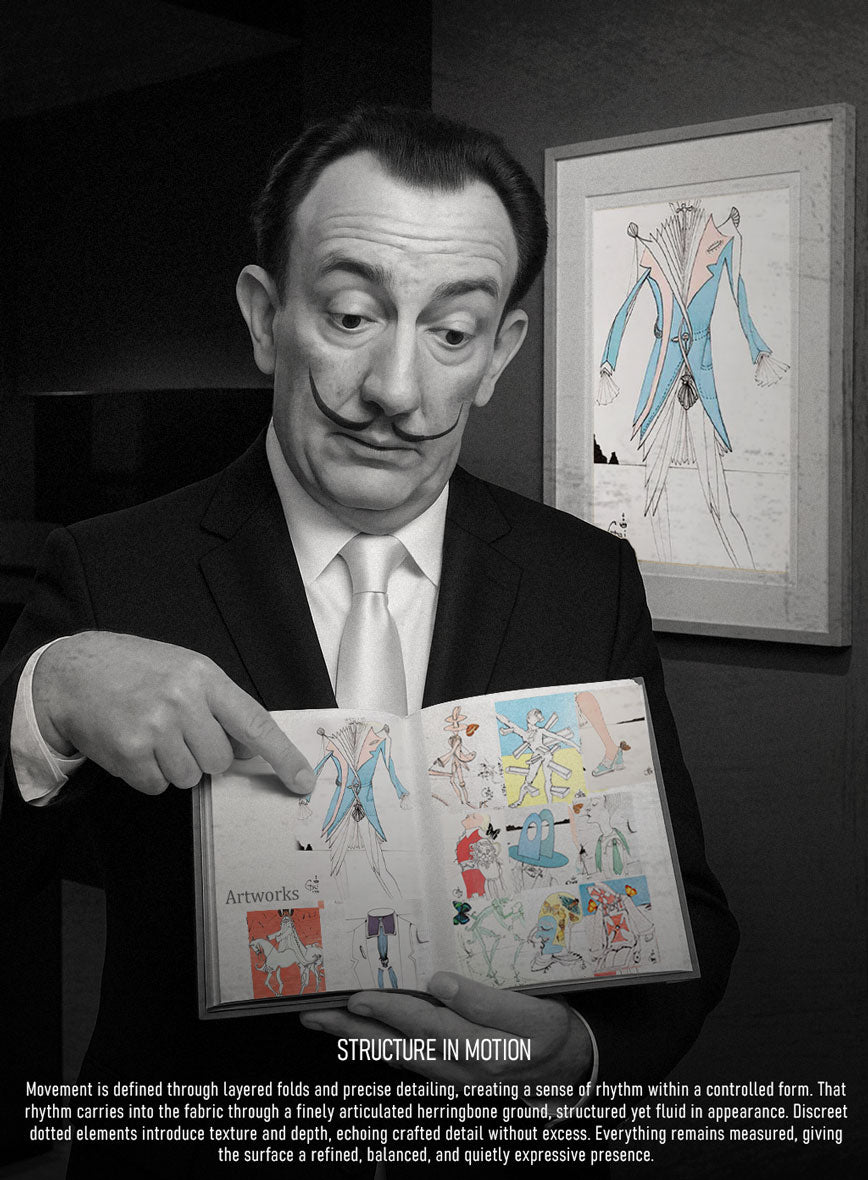 Scabal Dali Chamberlain Herringbone Wool Cashmere Pants - StudioSuits