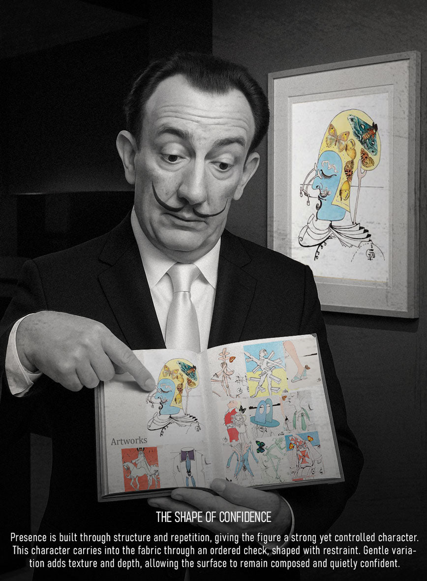 Scabal Dali Chromatic Windowpane Wool Cashmere Jacket - StudioSuits