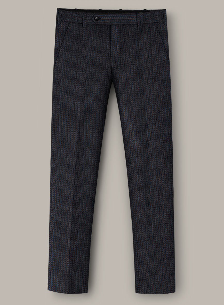 Scabal Dali Cipher Weave Wool Cashmere Pants - StudioSuits