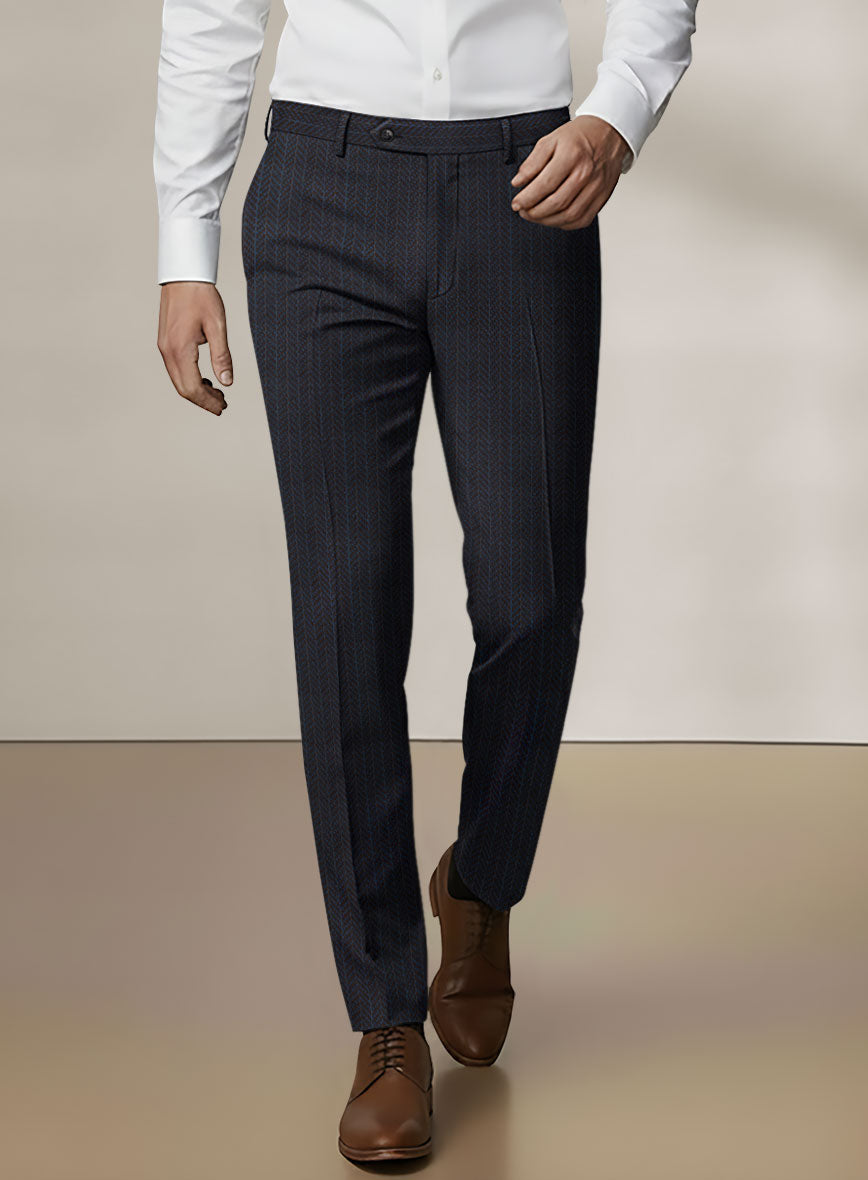 Scabal Dali Cipher Weave Wool Cashmere Pants - StudioSuits