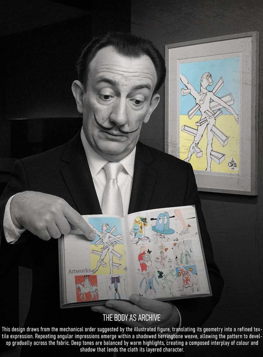 Scabal Dali Cipher Weave Wool Cashmere Pants - StudioSuits