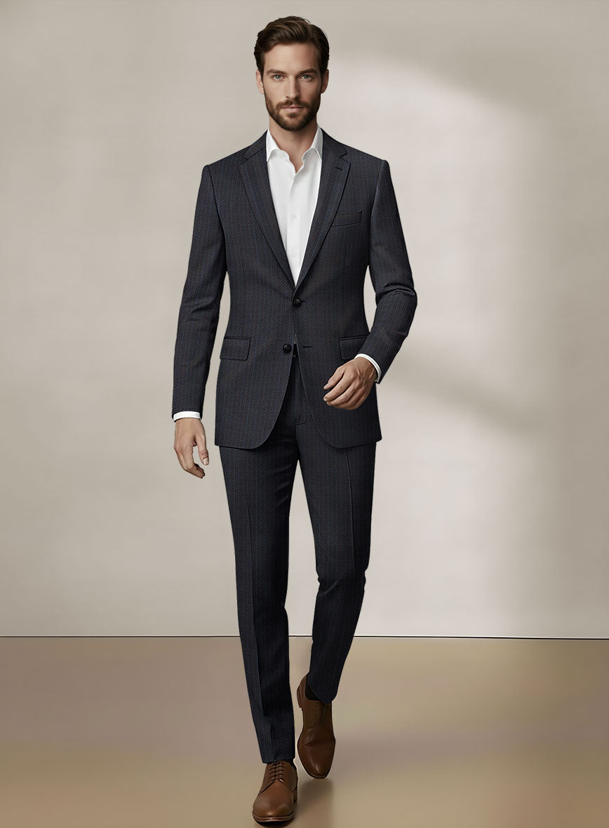 Scabal Dali Cipher Weave Wool Cashmere Suit - StudioSuits