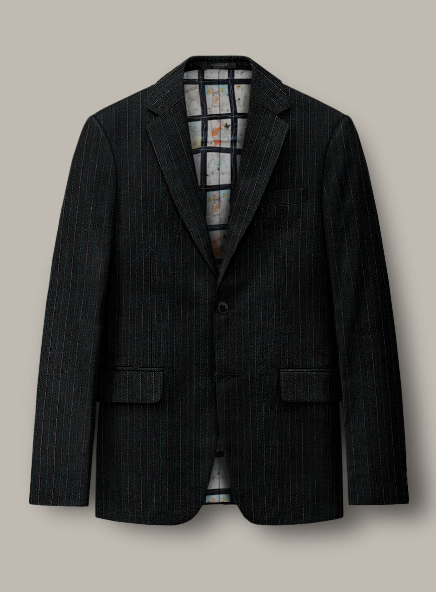 Scabal Dali Scholastic Stripe Wool Cashmere Jacket - StudioSuits