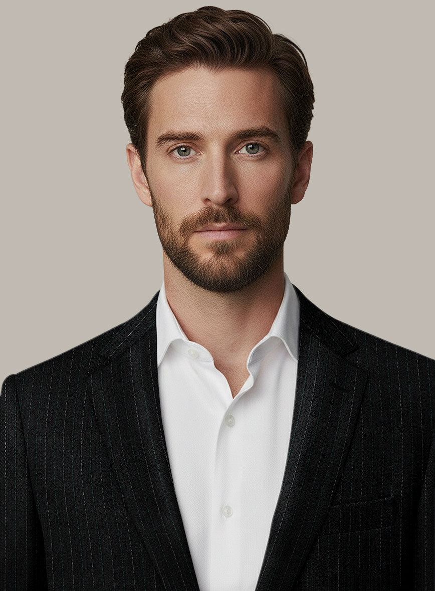 Scabal Dali Scholastic Stripe Wool Cashmere Jacket - StudioSuits