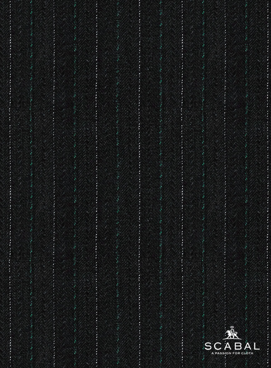 Scabal Dali Scholastic Stripe Wool Cashmere Pants - StudioSuits