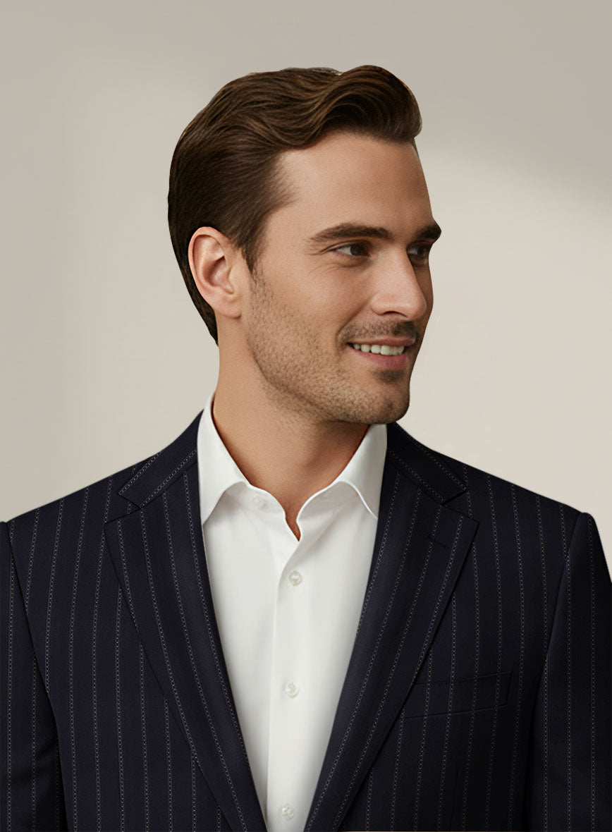 Scabal Dali Godiva Herringbone Wool Cashmere Suit - StudioSuits