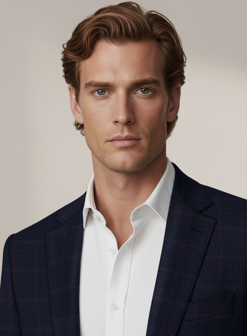 Scabal Dali Heraldic Weave Wool Cashmere Suit - StudioSuits