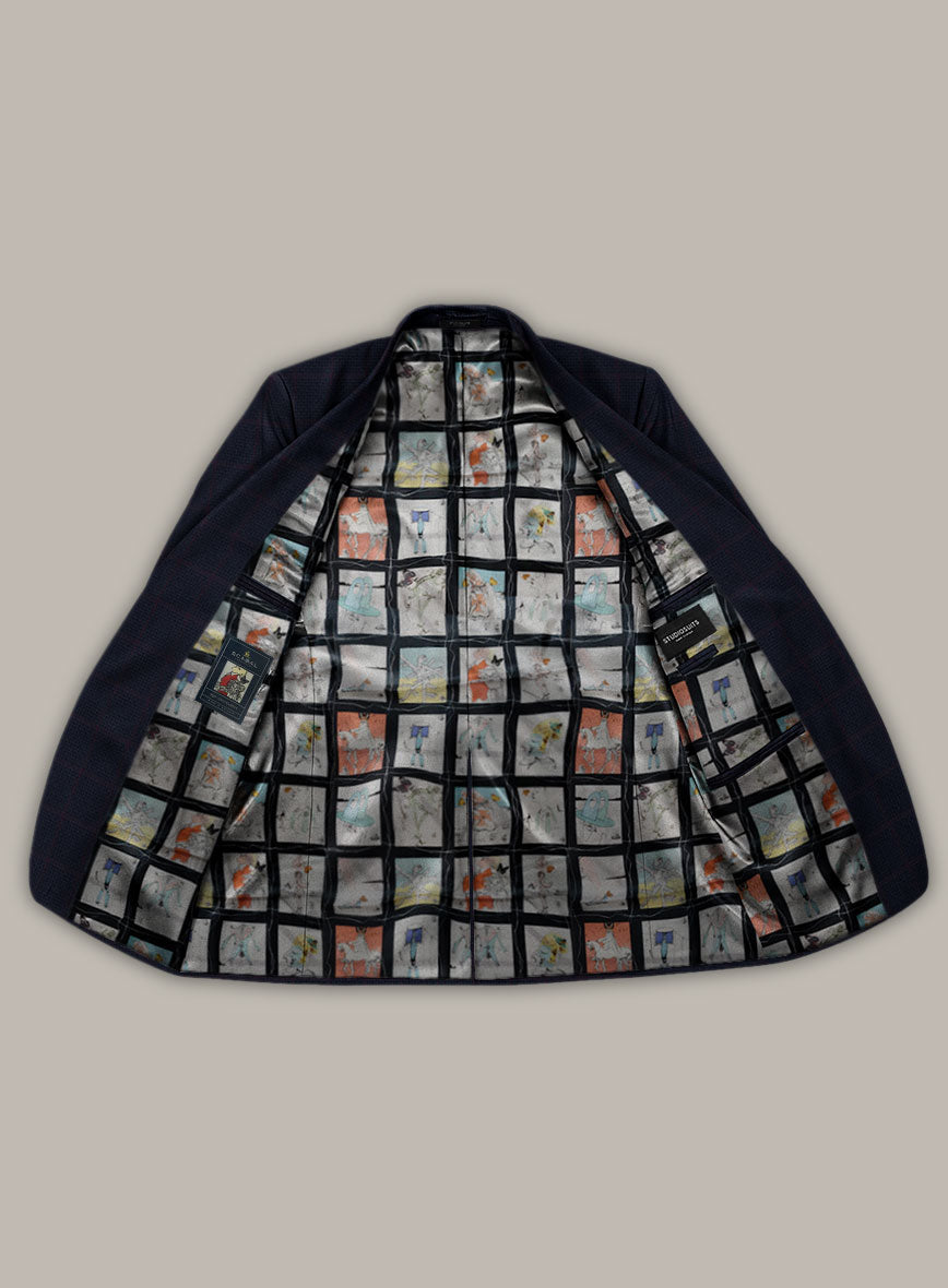 Scabal Dali Heraldic Weave Wool Cashmere Jacket - StudioSuits