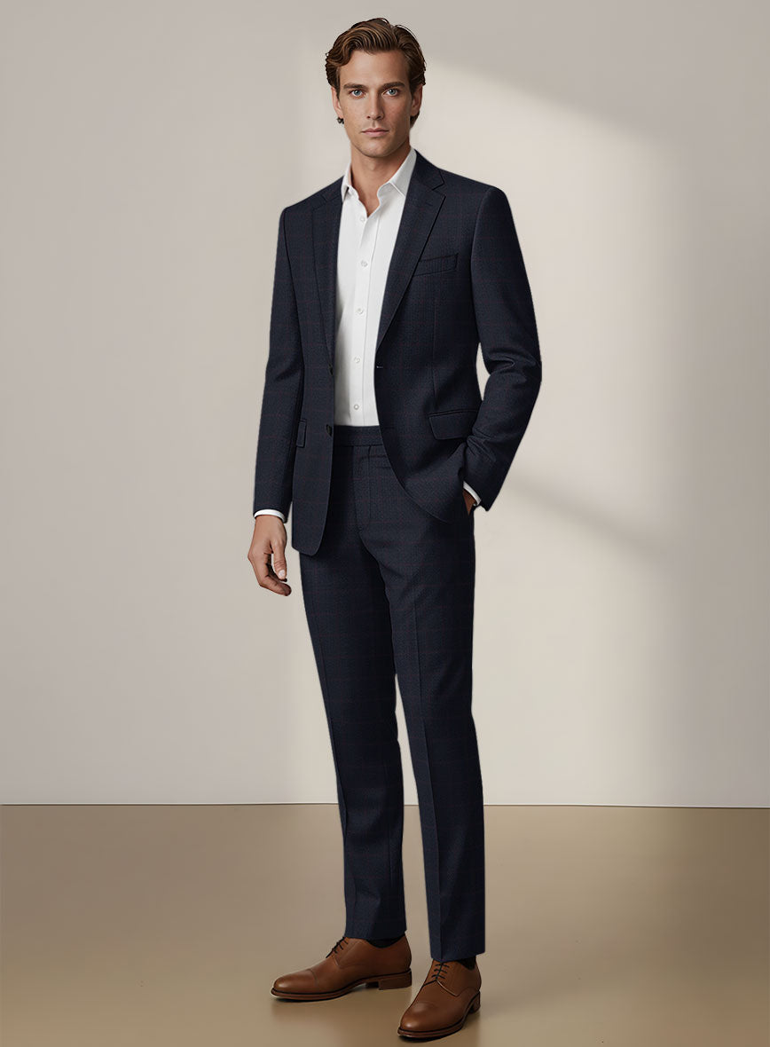 Scabal Dali Heraldic Weave Wool Cashmere Suit - StudioSuits