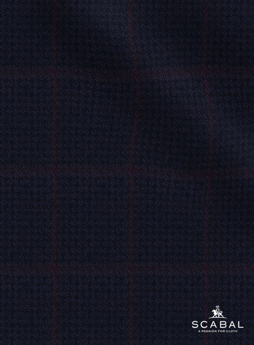 Scabal Dali Heraldic Weave Wool Cashmere Pants - StudioSuits