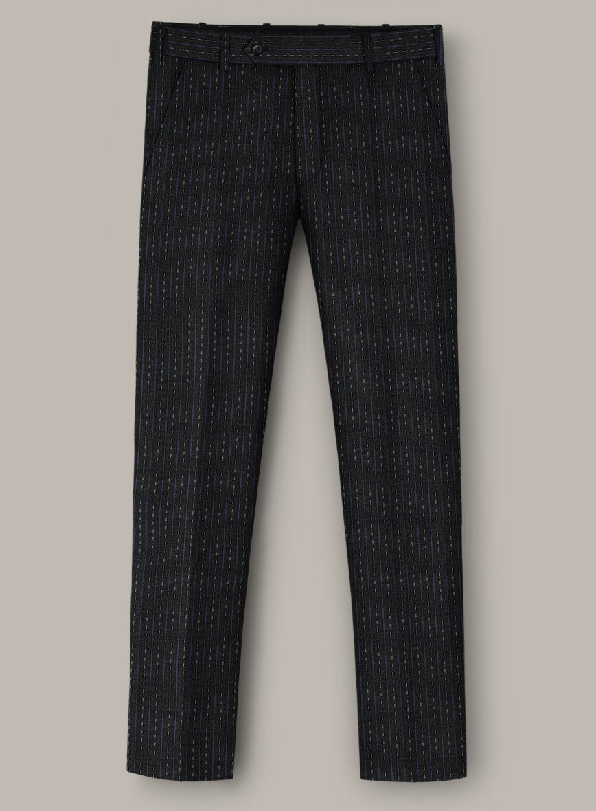 Scabal Dali Intermezzo Stripe Wool Cashmere Pants - StudioSuits