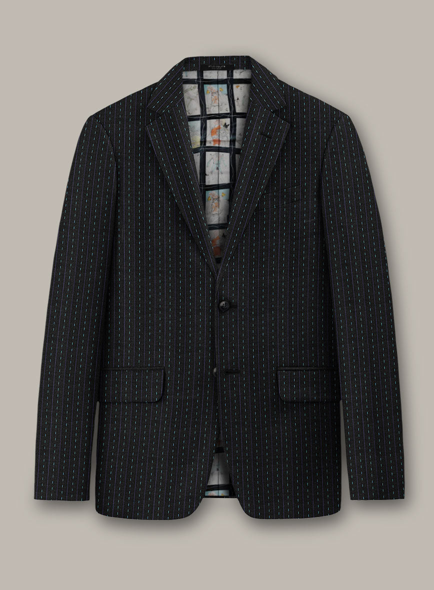 Scabal Dali Intermezzo Stripe Wool Cashmere Suit - StudioSuits