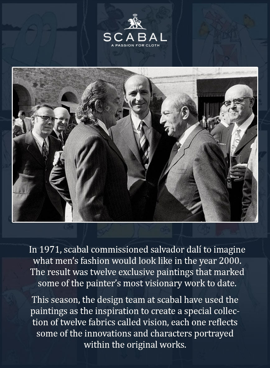 Scabal Dali Intermezzo Stripe Wool Cashmere Suit - StudioSuits