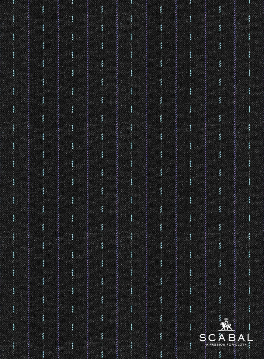 Scabal Dali Intermezzo Stripe Wool Cashmere Suit - StudioSuits