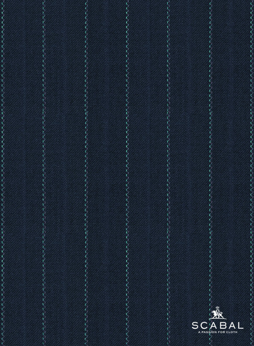 Scabal Dali Mimetic Stripe Wool Cashmere Pants - StudioSuits