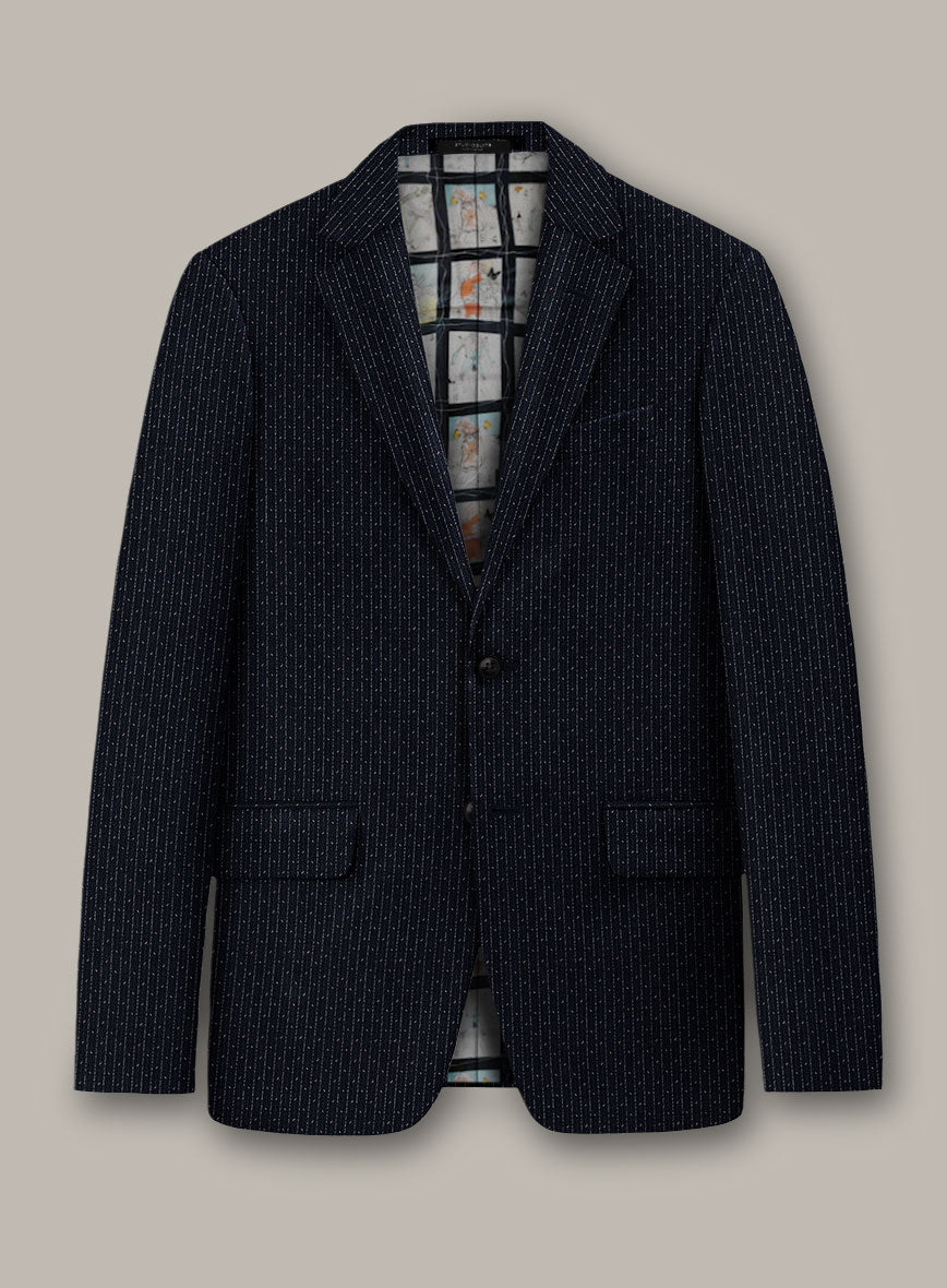 Scabal Dali Mouline Motif Wool Cashmere Jacket - StudioSuits