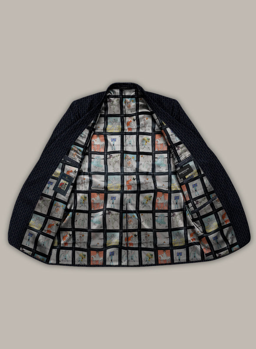 Scabal Dali Mouline Motif Wool Cashmere Jacket - StudioSuits