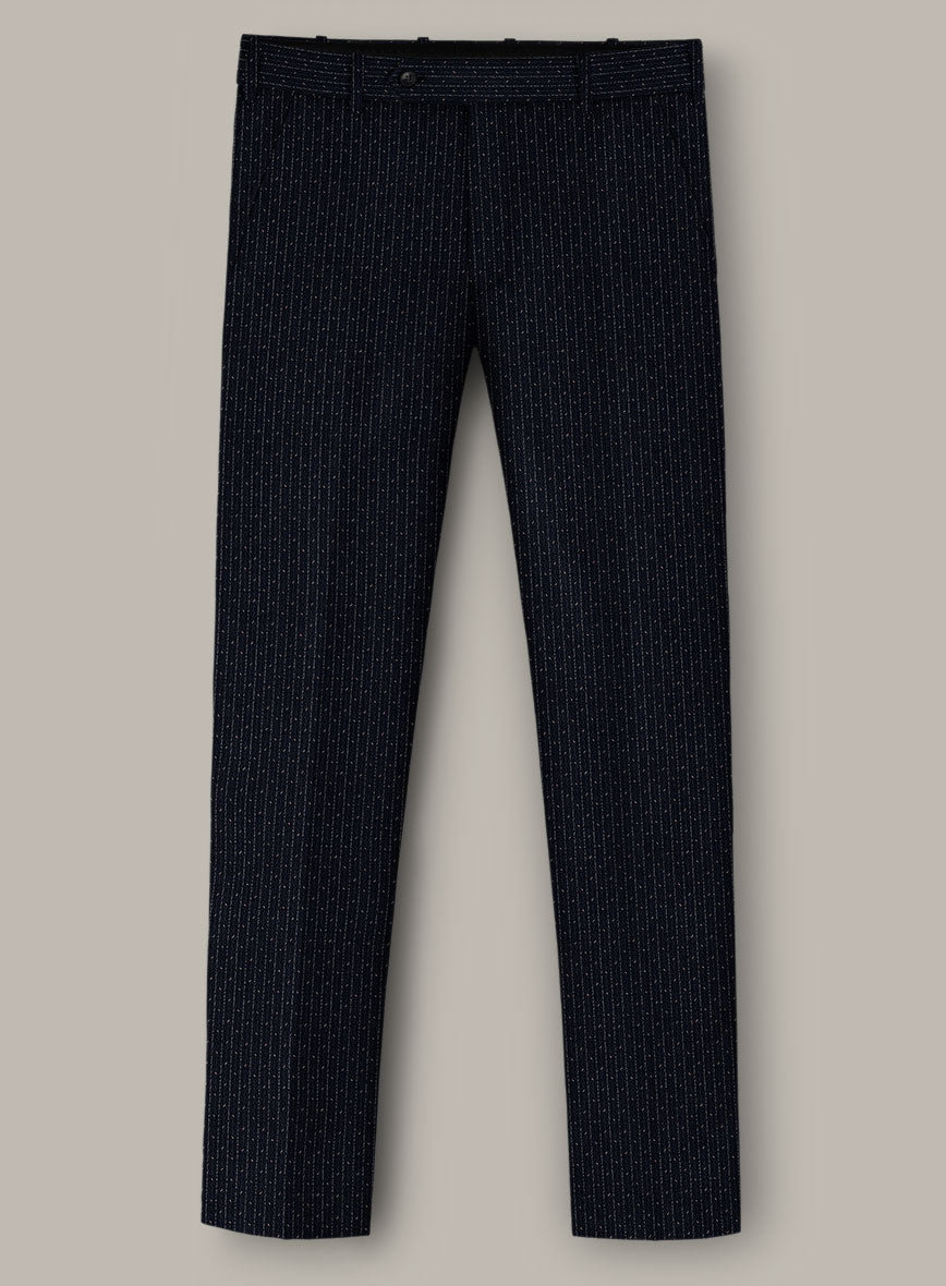 Scabal Dali Mouline Motif Wool Cashmere Pants - StudioSuits