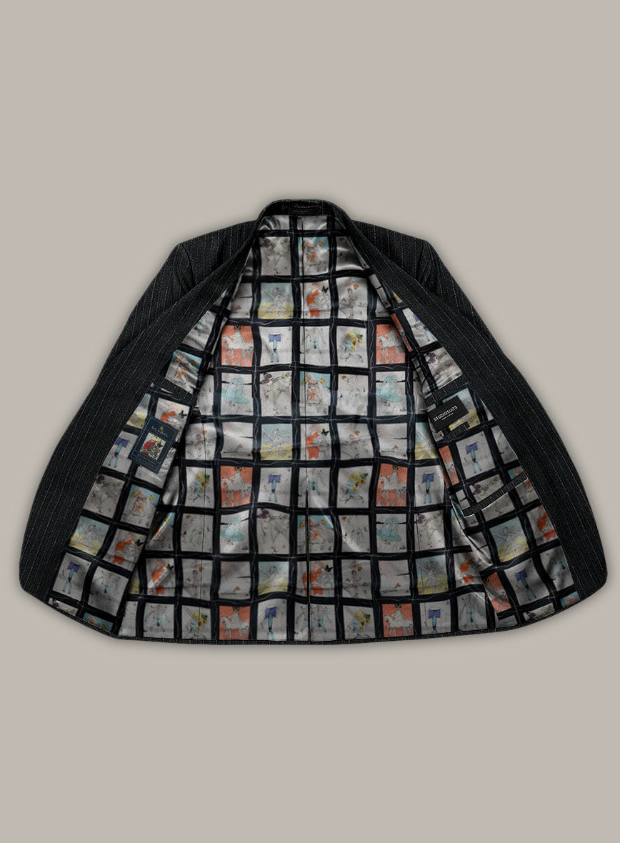 Scabal Dali Scholastic Stripe Wool Cashmere Jacket - StudioSuits