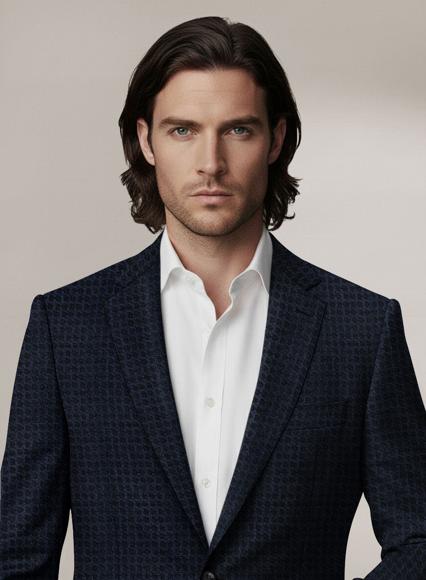 Scabal Dali Spatial Oval Weave Wool Cashmere Jacket - StudioSuits