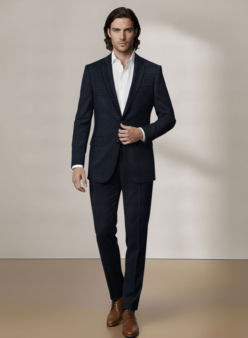 Scabal Dali Spatial Oval Weave Wool Cashmere Suit - StudioSuits