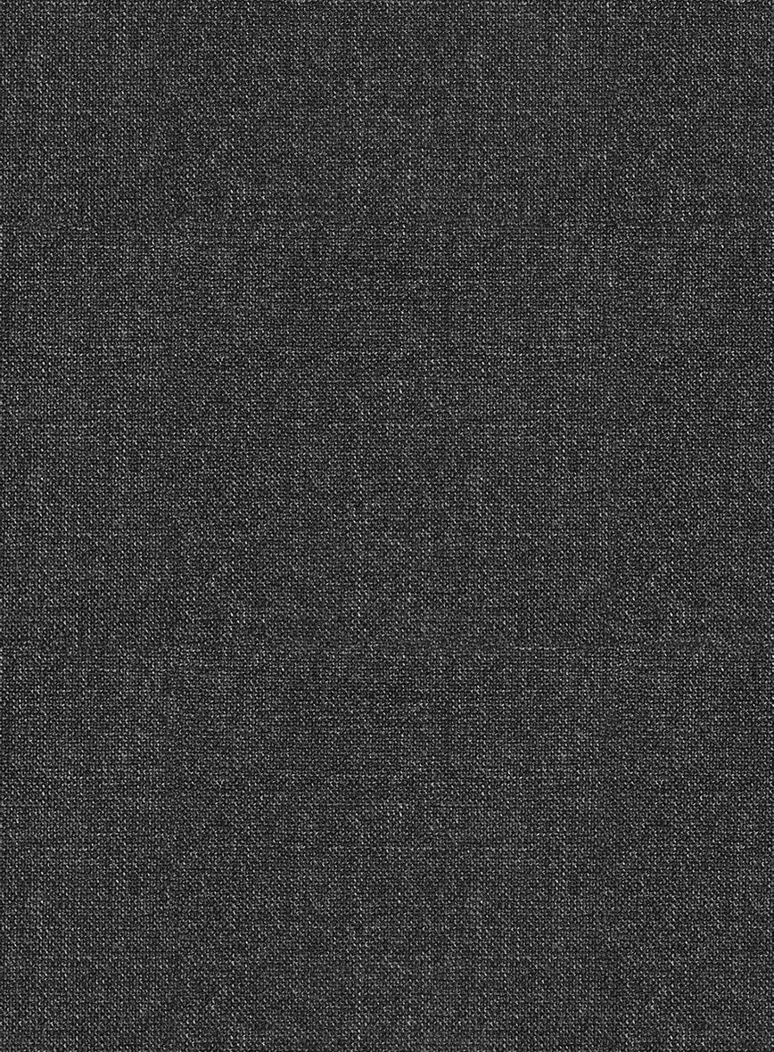 Scabal Dark Charcoal Wool Suit - StudioSuits