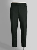 Scabal Dark Green Wool Suit - StudioSuits