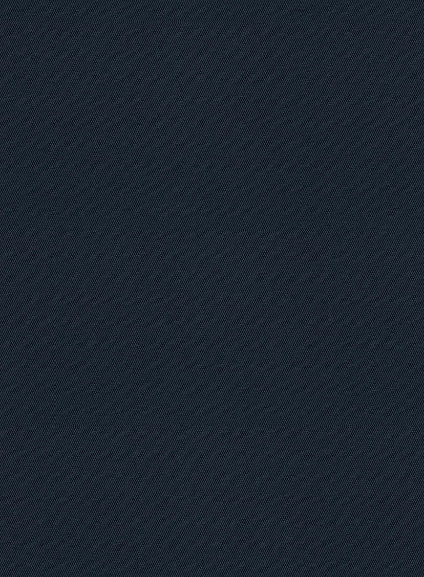 Scabal Dark Navy Cashmere Cotton Suit - StudioSuits